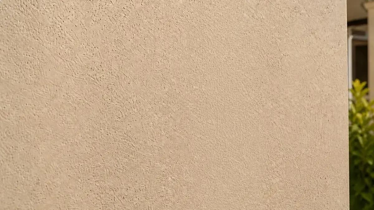 Same Carrollwood wall after crack repair, texture matching, and sealing